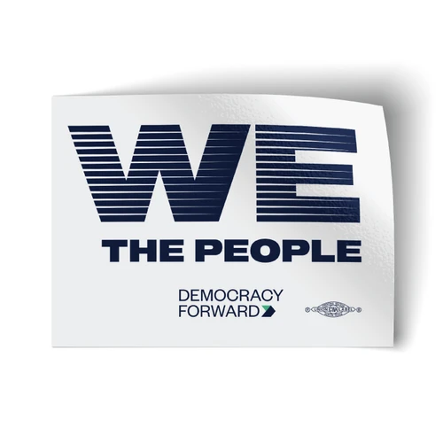 We The People (4" x 3" Vinyl Sticker -- Pack of Two!)
