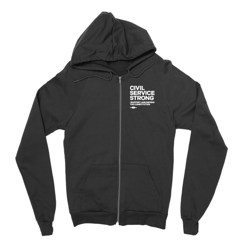 Support And Defend (Black Zipper Hoodie)