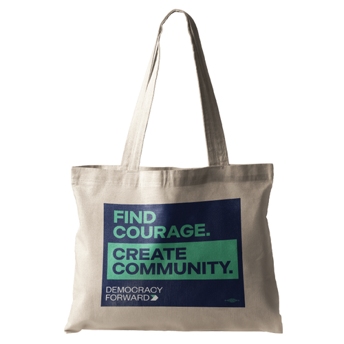 Find Courage - Square (Natural Canvas Tote)