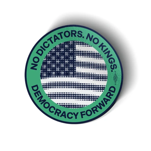 No Dictators - Circle (3.5" x 3.5" Vinyl Sticker -- Pack of Two!)