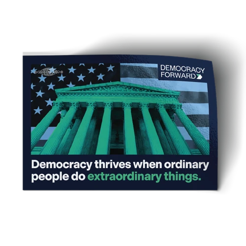 Extraordinary Things - SCOTUS Building (3.5" x 2.5" Vinyl Sticker -- Pack of Two!)