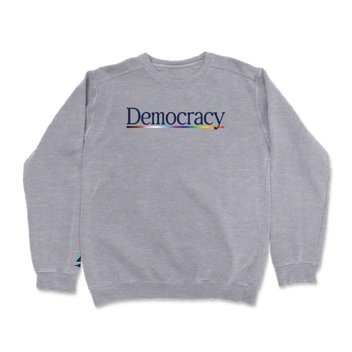Democracy - Pride (Dark Ash Crewneck Sweatshirt)