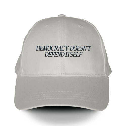 Democracy Doesn't (Embroidered Ivory Hat)