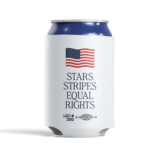 Equal Rights - Flag (White Can Cooler)