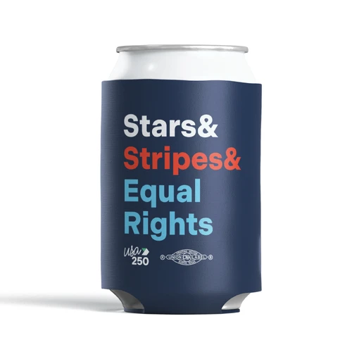 Equal Rights - Ampersand (Navy Can Cooler)