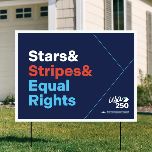 Equal Rights - Ampersand (24" x 18" Coroplast Yard Sign)