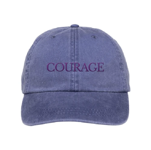 COURAGE (Purple Embroidered Baseball Cap)