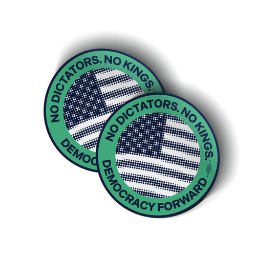 No Dictators - Circle (3.5" x 3.5" Vinyl Sticker -- Pack of Two!) No Dictators - Circle (3.5" x 3.5" Vinyl Sticker -- Pack of Two!)