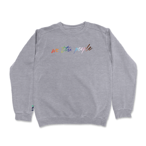 We The People - Script (Dark Ash Crewneck Sweatshirt)