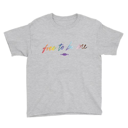 Free To Be Me (Youth Heather Grey Tee)
