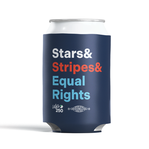 Equal Rights - Ampersand (Navy Can Cooler)