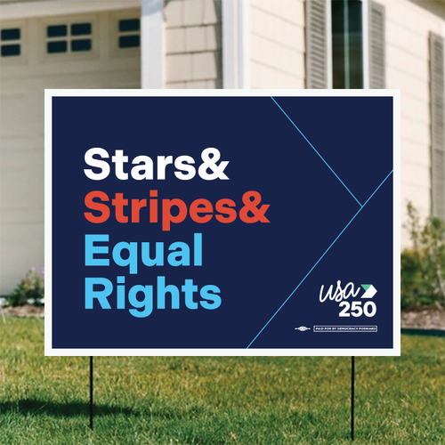 Equal Rights - Ampersand (24" x 18" Coroplast Yard Sign)