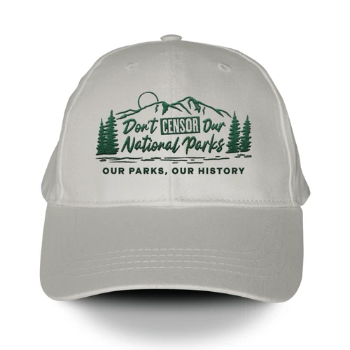 Don't Censor Our National Parks (Embroidered Ivory Hat)