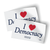 I Heart Democracy (5" x 3" Vinyl Sticker -- Pack of Two!)