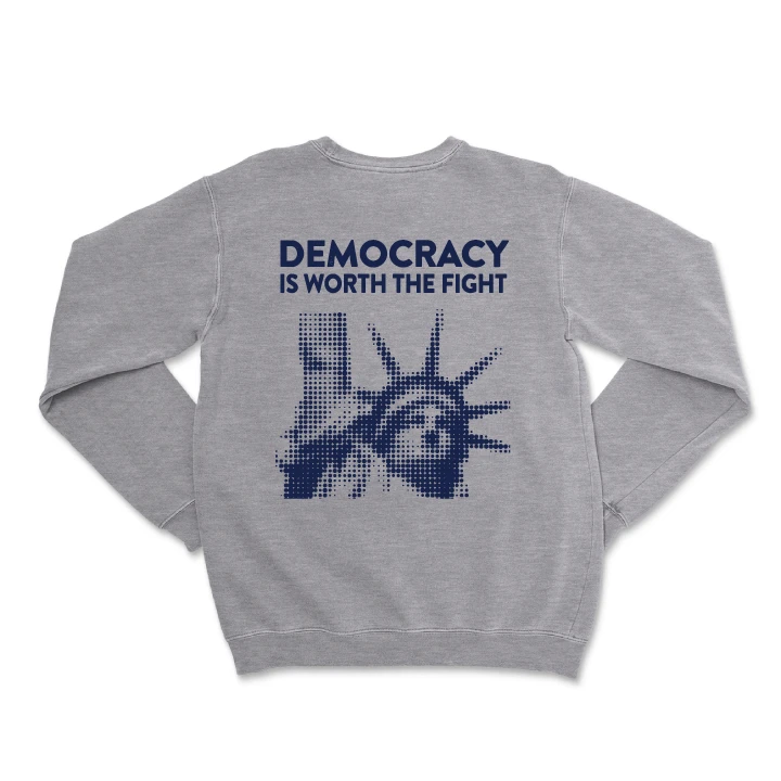Worth The Fight - Navy (Dark Ash Crewneck Sweatshirt)