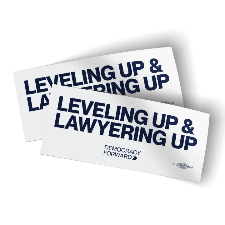 Leveling Up - Text (5" x 2.2" Vinyl Sticker -- Pack of Two!)