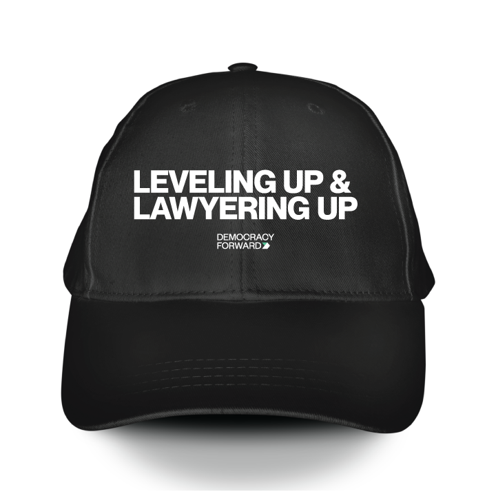 Leveling Up - Text (Black Baseball Cap)