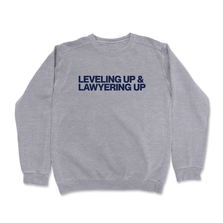 Leveling Up - Text (Crewneck Sweatshirt)