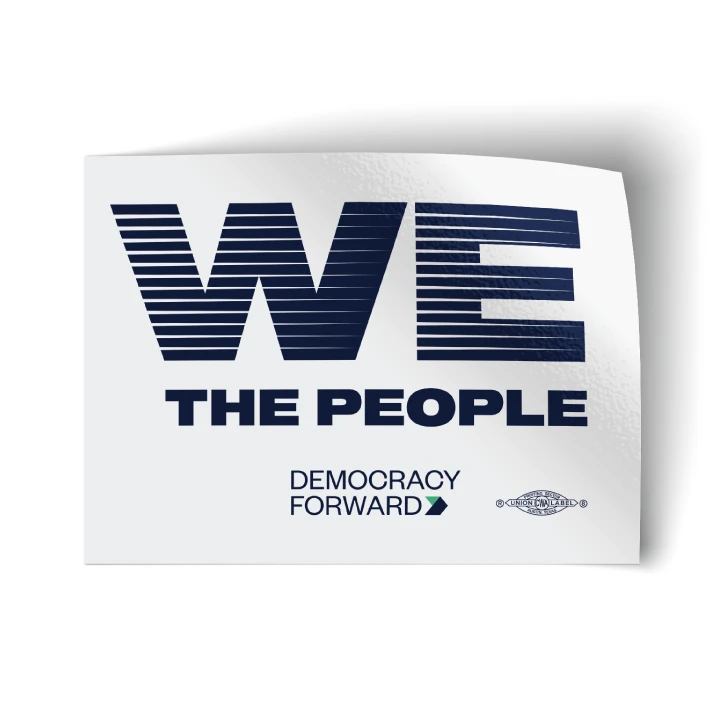 We The People (4" x 3" Vinyl Sticker -- Pack of Two!)