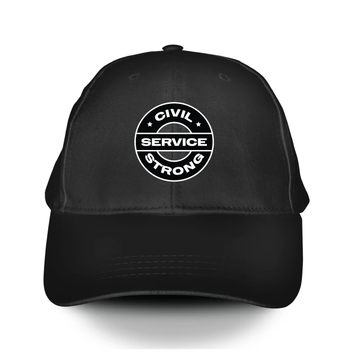 Civil Service Strong - Black (Baseball Cap)
