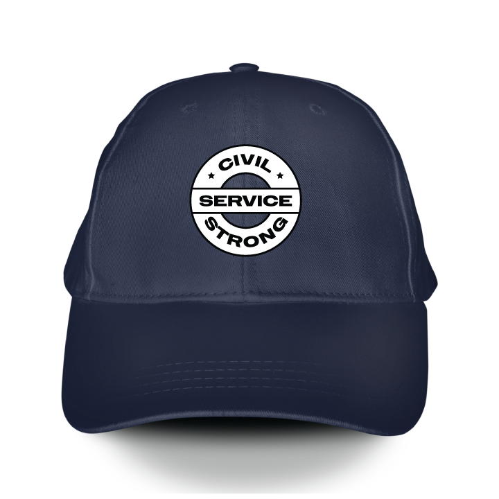 Civil Service Strong - White (Baseball Cap)