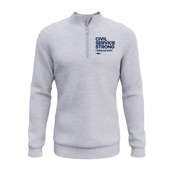 I Took An Oath (Dark Ash Quarter-Zip Sweater)