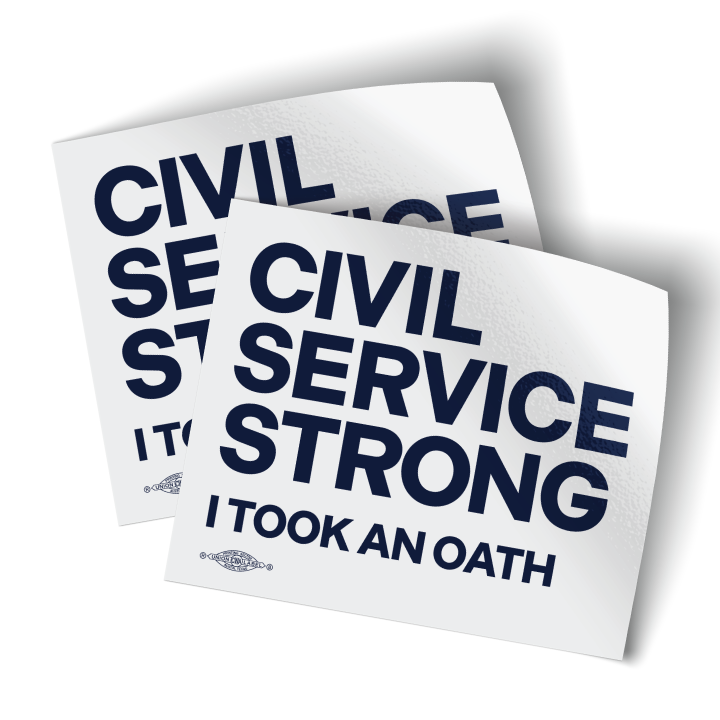 I Took An Oath (4" x 3.3" Vinyl Sticker -- Pack of Two!)