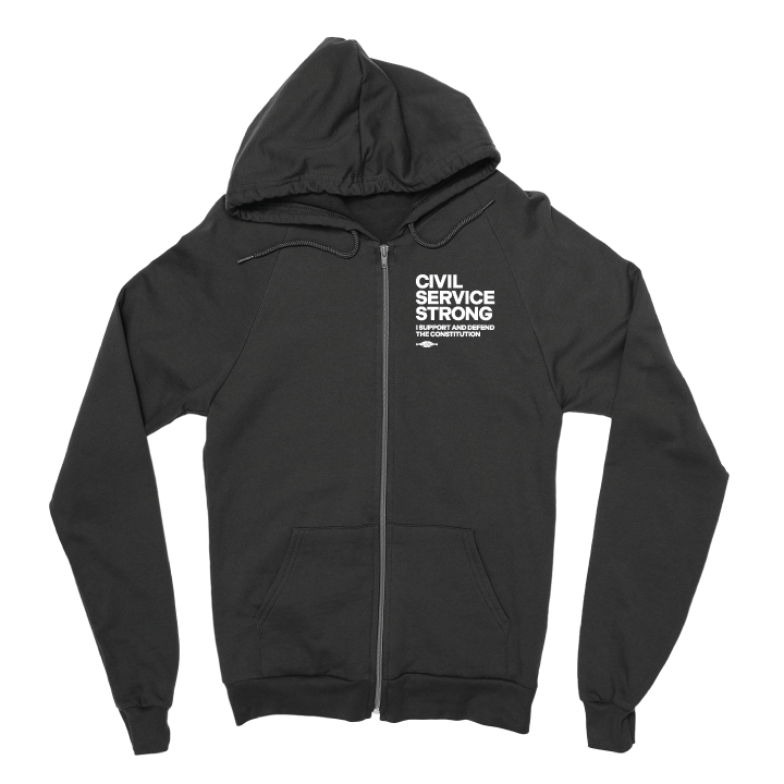 Support And Defend (Black Zipper Hoodie)
