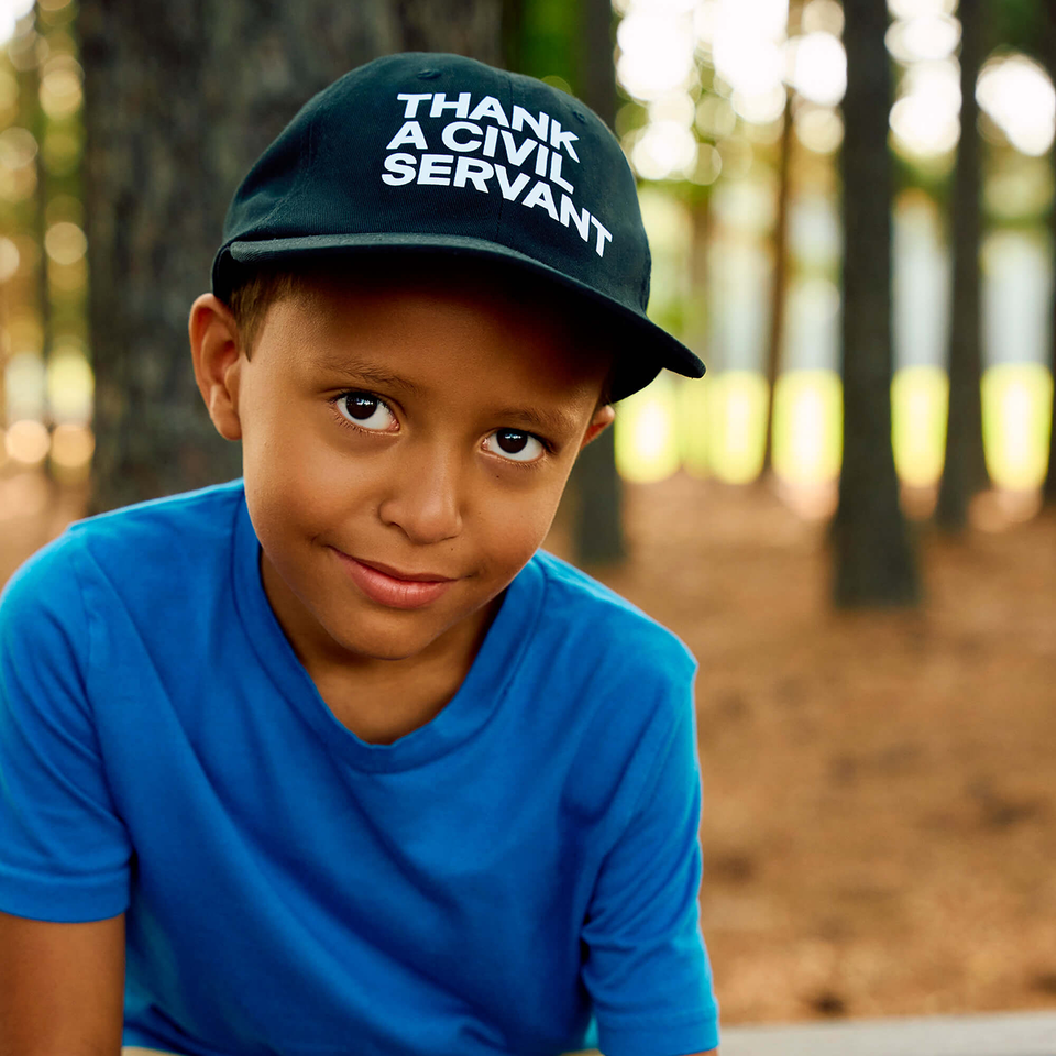 Thank A Civil Servant (Black Baseball Cap)