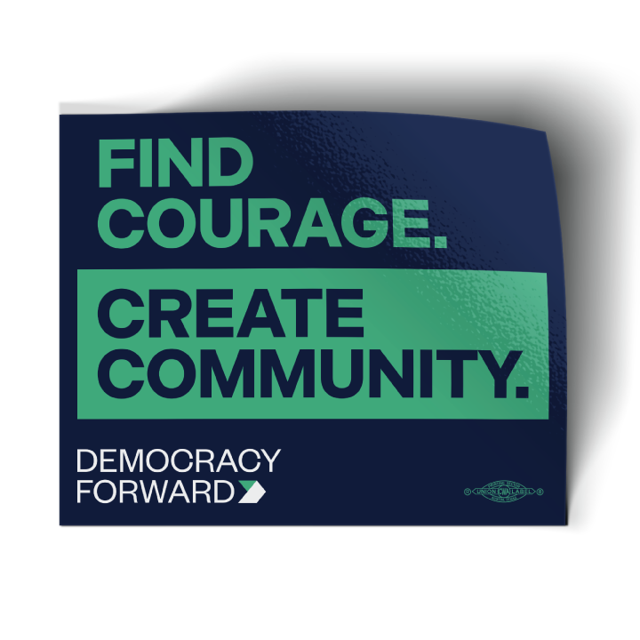 Find Courage - Square (4" x 3" Vinyl Sticker -- Pack of Two!)