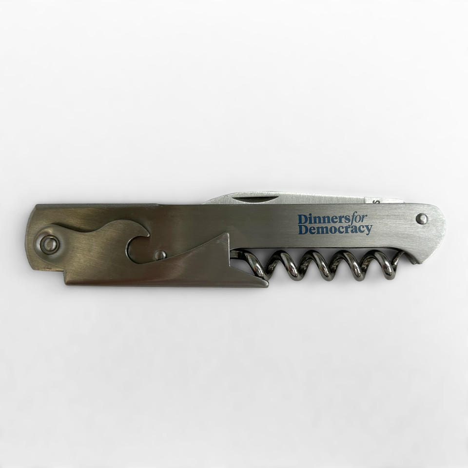 Dinners For Democracy (Wine Bottle Opener)