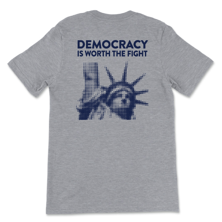 Worth The Fight - Navy (Standard & Fitted Tee)