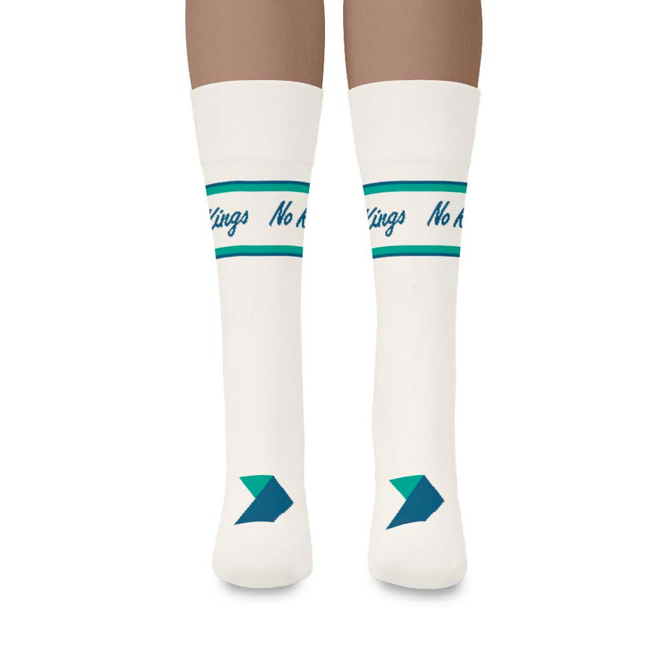 No Kings (White Crew Sock)
