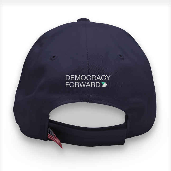 Exhausted But Not Giving Up (Embroidered Navy Hat)