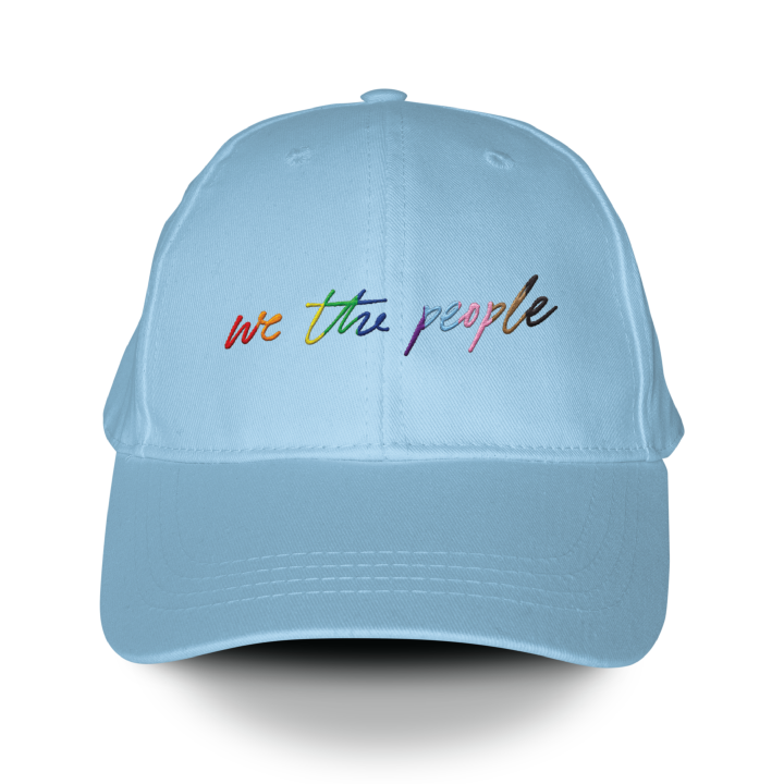 We The People (Embroidered Light Blue Hat)
