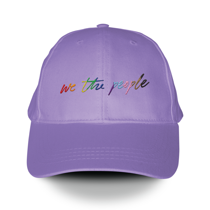 We The People (Embroidered Purple Hat)