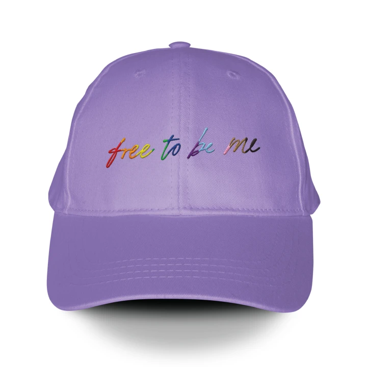Free To Be Me (Embroidered Purple Hat)