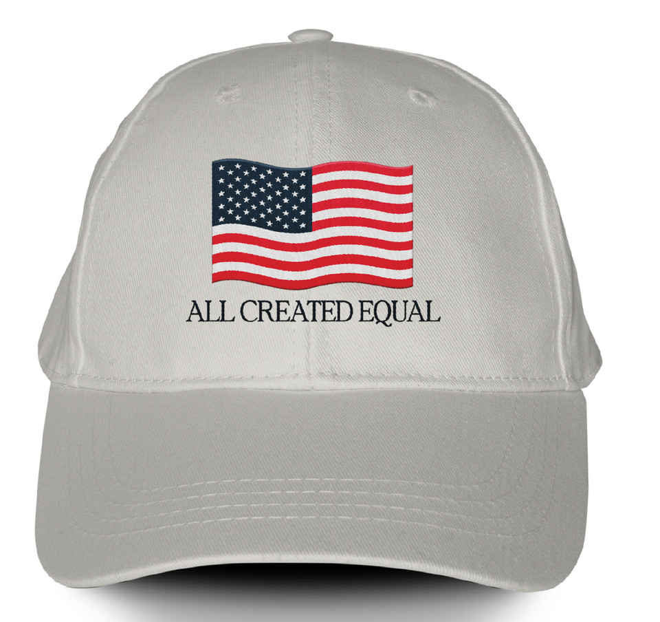 All Created Equal (Embroidered Ivory Hat)