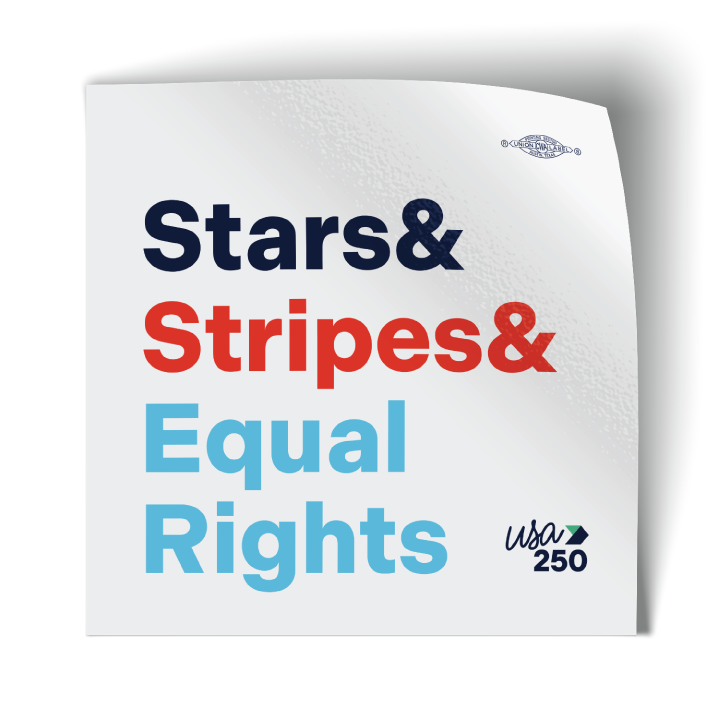 Equal Rights - Ampersand (4" x 4" Vinyl Sticker -- Pack of Two!)