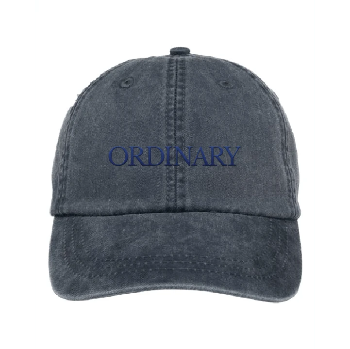 ORDINARY (Navy Embroidered Baseball Cap)