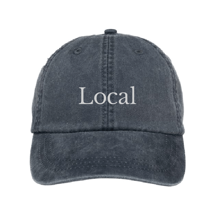 Local (Navy Embroidered Baseball Cap)