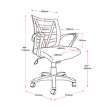 Rapidline Vienna Home Office Computer Mesh Chair - Black