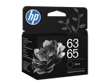 HP #63/65 Black Ink Cartridge OEM (B7RT3AA) — left view