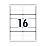 Avery Gen Labels L7162GU 16Up Packet of 100