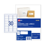 Avery Gen Labels L7158GU 30Up Packet of 100