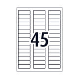 Avery Gen Labels L7516GU 45Up Packet of 100