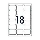Avery Laser Labels L7161 18Up Packet of 100