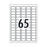 Avery Laser Labels L7651 65Up Packet of 25