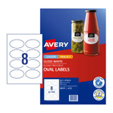 Avery Labels Oval L7127 8Up Packet of 10