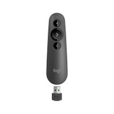 Logitech R500S Laser Presentation Remote with Dual Connectivity Bluetooth or USB 20m Range Red Laser Pointer for PowerPoint Keynote Google Slides
